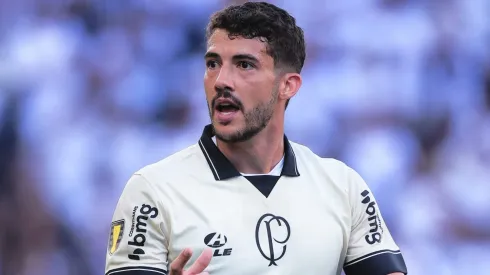 Gustavo Henrique durante partida entre Corinthians e Santo André, na Neo Química Arena, pelo Campeonato Paulista, no dia 02/03/2024.