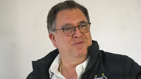 SP - SANTOS - 15/07/2024 - BRASILEIRO B 2024, SANTOS X ITUANO - Marcelo Teixeira presidente do Santos durante partida contra o Ituano no estadio Vila Belmiro pelo campeonato Brasileiro B 2024. Foto: Reinaldo Campos/AGIF