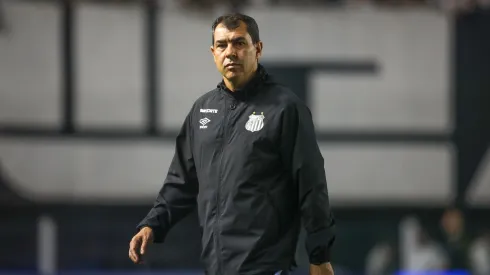 Carille durante empate com a Ponte Preta