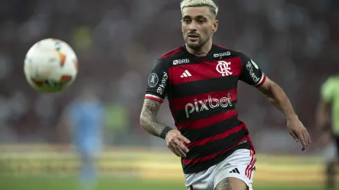 Arrascaeta jogador do Flamengo durante partida contra o Bolivar no estadio Maracana pelo campeonato Copa Libertadores 2024
