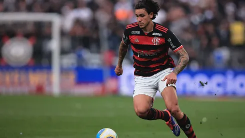 Pedro em partida entre Corinthians x Flamengo pelo Brasileirão 2024