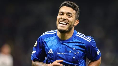 William jogador do Cruzeiro comemora seu gol durante partida contra o Fluminense no estadio Mineirao pelo campeonato Brasileiro A 2024