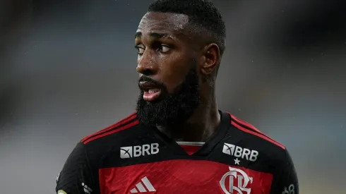 Gerson em partida contra o Bragantino, no Maracanã, pelo Campeonato Brasileiro, no dia 25/08/2024.