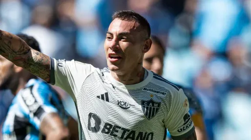 Vargas marca gol em Grêmio x Atlético-MG. Foto: Pedro Souza / Atlético