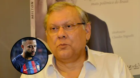 Milton Neves critica possível contratação do Corinthians por Memphis Depay.