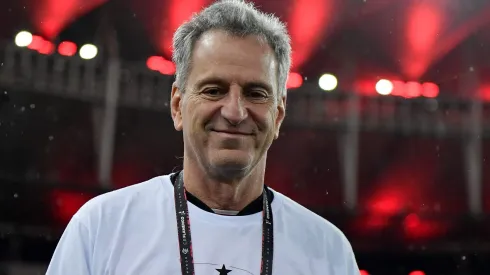 Rodolfo Landim, presidente do Flamengo em partida contra o Bragantino, pelo Campeonato Brasileiro, no dia 25/08/2024.