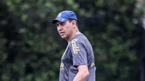 Carille sofre com desfalques no Santos. Foto: Raul Baretta/ Santos FC