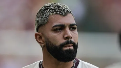 SP - RIO DE JANEIRO - 11/08/2024 - BRASILEIRO A 2024, FLAMENGO X PALMEIRAS - Gabigol jogador do Flamengo durante aquecimento antes da partida contra o Palmeiras no estadio Maracana pelo campeonato Brasileiro A 2024. Foto: Thiago Ribeiro/AGIF