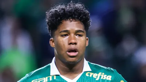 SP – SAO PAULO – 30/05/2024 – COPA LIBERTADORES 2024, PALMEIRAS X SAN LORENZO – Endrick jogador do Palmeiras durante partida contra o San Lorenzo no estadio Arena Allianz Parque pelo campeonato Copa Libertadores 2024. Foto: Marcello Zambrana/AGIF