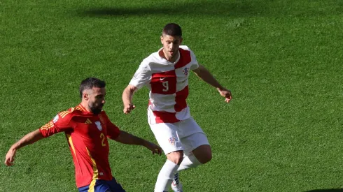Andrej Kramaric pela Croácia em partida diante da Espanha pela Eurocopa. (Photo by Alex Livesey/Getty Images)