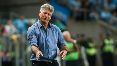 RS – PORTO ALEGRE – 10/03/2024 – GAUCHO 2024, GREMIO X BRASIL DE PELOTAS – Renato Portaluppi tecnico do Gremio durante partida contra o Brasil de Pelotas no estadio Arena do Gremio pelo campeonato Gaucho 2024. Foto: Maxi Franzoi/AGIF