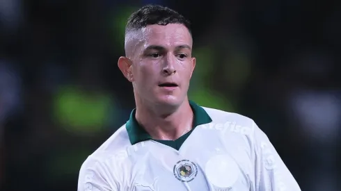 SP - SAO PAULO - 28/03/2024 - PAULISTA 2024, PALMEIRAS X NOVORIZONTINO - Anibal Moreno jogador do Palmeiras durante partida contra o Novorizontino no estadio Arena Allianz Parque pelo campeonato Paulista 2024. Foto: Ettore Chiereguini/AGIF