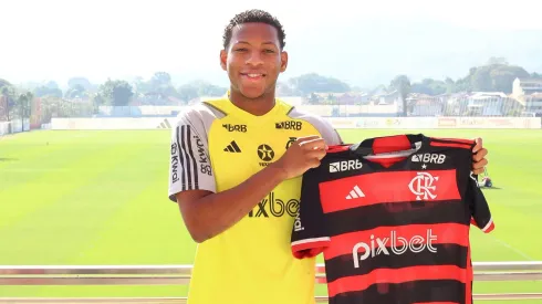 Gonzalo Plata no Ninho do Urubu.