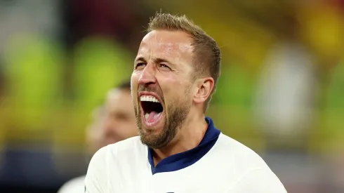 Harry Kane comemorando a classificação do Inglaterra na semifinal da Eurocopa. (Photo by Richard Pelham/Getty Images)