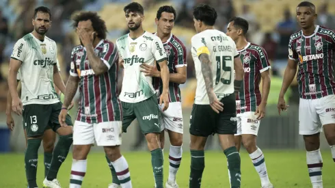 Partida entre Fluminense e Palmeiras, no Maracanã em 2023
