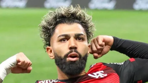 Gabigol durante partida contra o Timão.