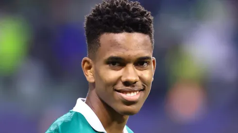 Estevão durante partida entre Palmeiras e Juventude, no Allianz Parque, pelo Campeonato Brasileiro, no dia 23/06/2024.