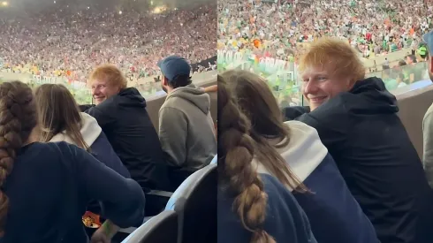 Ed Sheeran acompanha vitória do Fluminense sobre o Galo pela Libertadores. Foto: Reprodução/eliza.ranieri