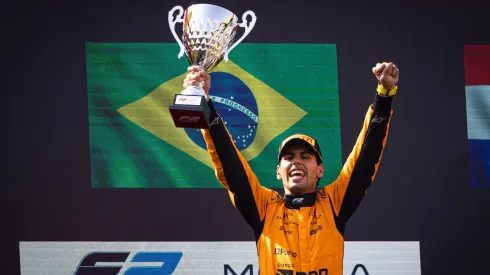 Gabriel Bartoleto em pódio na etapa de Monza, Itália.