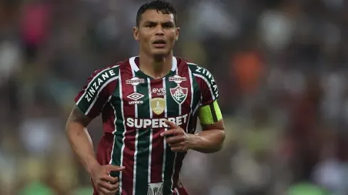 Thiago Silva, do Fluminense em campo durante partida contra o Juventude pela Copa do Brasil 2024 no Maracanã Stadium