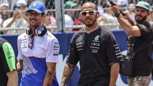 Ricciardo e Hamilton no GP de Miami, Estados Unidos