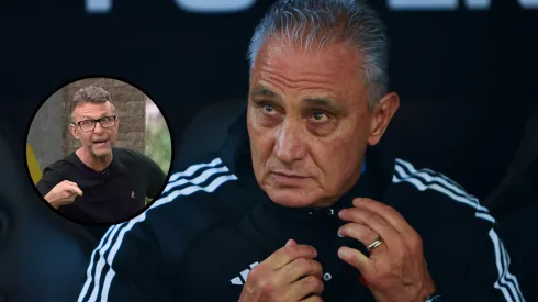 Tite fez história no Corinthians em 2012 - Foto 1: Ernesto Ryan/Getty Images - Foto 2: Reprodução/TV Bandeirantes.