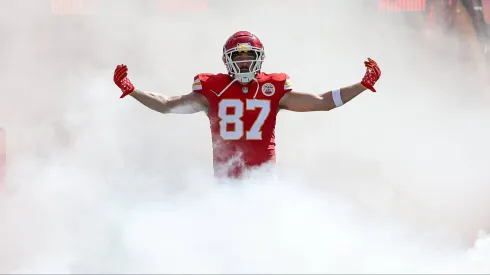 Travis Kelce e jogo pela NFL. Foto: David Smith
