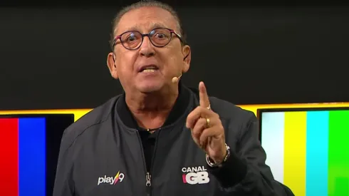 Galvão Bueno, narrador e apresentador, elogiou Filipe Luís - Foto: Reproduição / Canal do GB YouTube