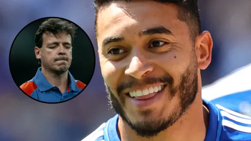 William e Fernando Diniz do Cruzeiro. Fotos: Gilson Lobo e Fernando Moreno/AGIF