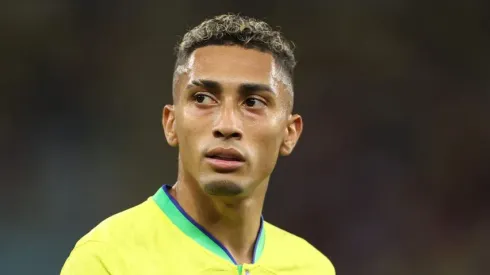 Raphinha pela Seleção Brasileira na Copa América. Foto: Catherine Ivill/Getty Images