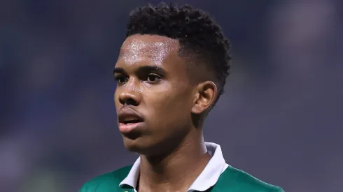 SP - SAO PAULO - 21/08/2024 - COPA LIBERTADORES 2024, PALMEIRAS X BOTAFOGO - Estevao jogador do Palmeiras durante partida contra o Botafogo no estadio Arena Allianz Parque pelo campeonato Copa Libertadores 2024. Foto: Marcello Zambrana/AGIF