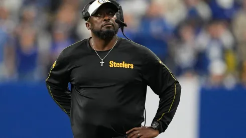 Mike Tomlin Head Coach durante jogo entre Pittsburgh Steelers e Indianapolis Colts. Brook Ward / Apparent Media Group Indianapolis USA - ZUMAa234 20240929_zsa_a234_288 Copyright: xAMGx