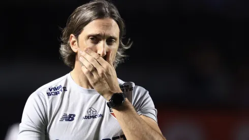 Zubeldia, tecnico do Sao Paulo jogo complicado conta o contra o Cuiabá pelo campeonato Brasileiro A 2024.