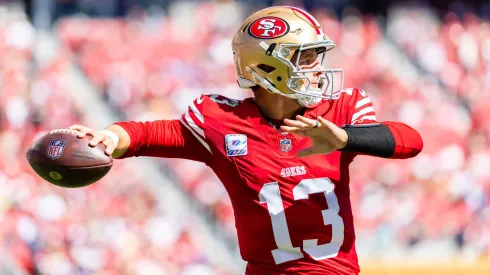 Brock Purdy alerta os 49ers após derrota para os Cardinals. Foto: Matthew Huang/Icon Sportswire.