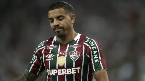 David Terans jogador do Fluminense lamenta durante partida contra o Vitória no Maracanã pelo Campeonato Brasileiro A 2024. Foto: Jorge Rodrigues/AGIF