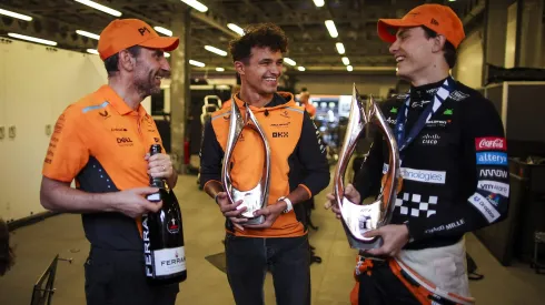 Stella, Norris e Piastri no GP de Baku (2024)