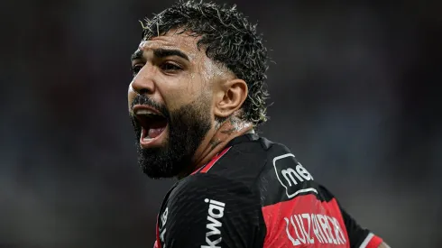 Gabigol durante partida entre Flamengo e Athletico-PR, pelo Campeonato Brasileiro, no Maracanã.