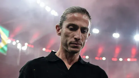 Filipe Luís, técnico do Flamengo, durante partida contra o Corinthians no estadio Maracanã pela Copa Do Brasil 2024.