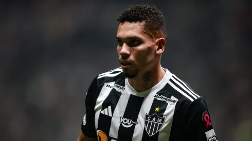 Paulinho, jogador do Atlético-MG, durante partida contra o Grêmio no estádio Arena MRV pelo Brasileirão
