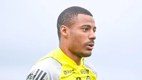 De La Cruz durante treino do Mengo de hoje (19). Foto: Marcelo Cortes /CRF