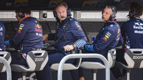 Chirstian Horner e sua equipe no GP de Austin