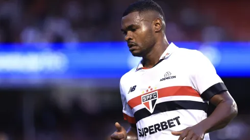 Nikao jogador, do Sao Paulo durante partida contra o Portuguesa no estadio Morumbi pelo campeonato Paulista 2024
