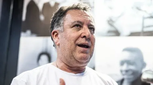 Marcelo Teixeira, presidente do Santos durante as eleições para dirigente do clube