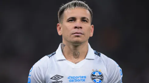 Soteldo em partida entre Corinthians e Grêmio, na Neo Quuímica Arena, pela Copa do Brasil.