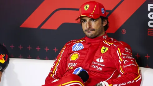 Carlos Sainz em entrevista coletiva no GP do México