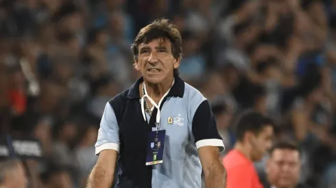 Gustavo Costas durante partida diante do Alvinegro do Parque São Jorge.