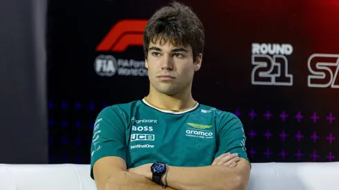 Lance Stroll em coletiva no GP de São Paulo