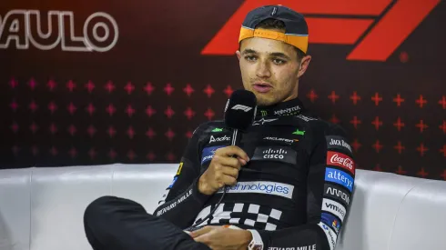 Norris em coletiva no GP de São Paulo