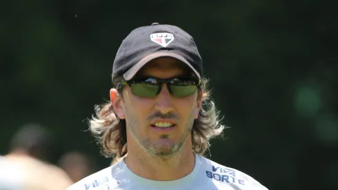 Zubeldía durante treinamento de ontem (19).