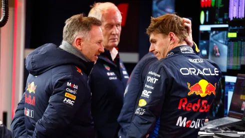 Horner, Marko e Verstappen em Las Vegas
